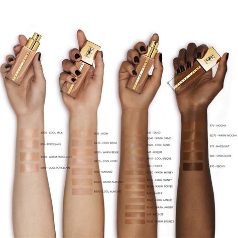 ysl forever youth foundation shade|YSL touche eclat shade chart.